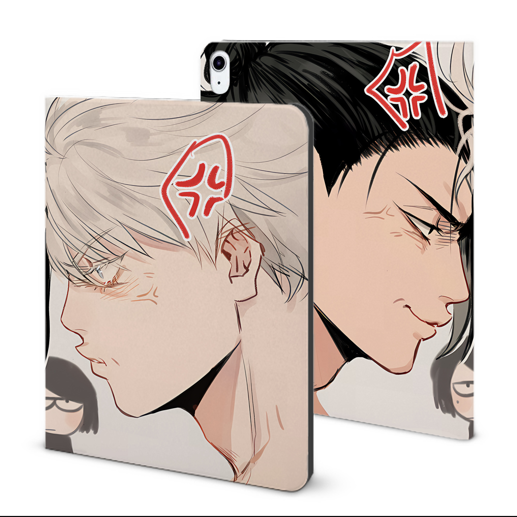 （画像用） 呪術廻戦 Jujutsu Kaisen IPad ケース ブック型 PUレザー TPU 耐衝撃 軽量 薄型 ペン収納なし 全面保護 IPad 各モデル対応